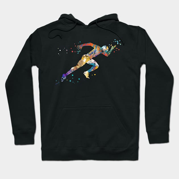 Running man Hoodie by RosaliArt